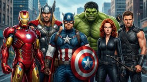 Avengers Team Pose