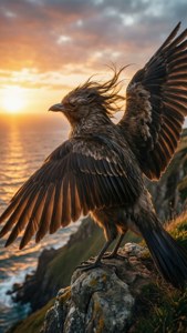 Avian Therian Sunset Cliff