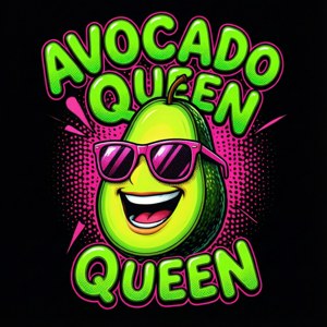 Avocado Queen Pop Art