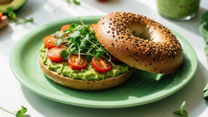 Avocado Wheat Bagel