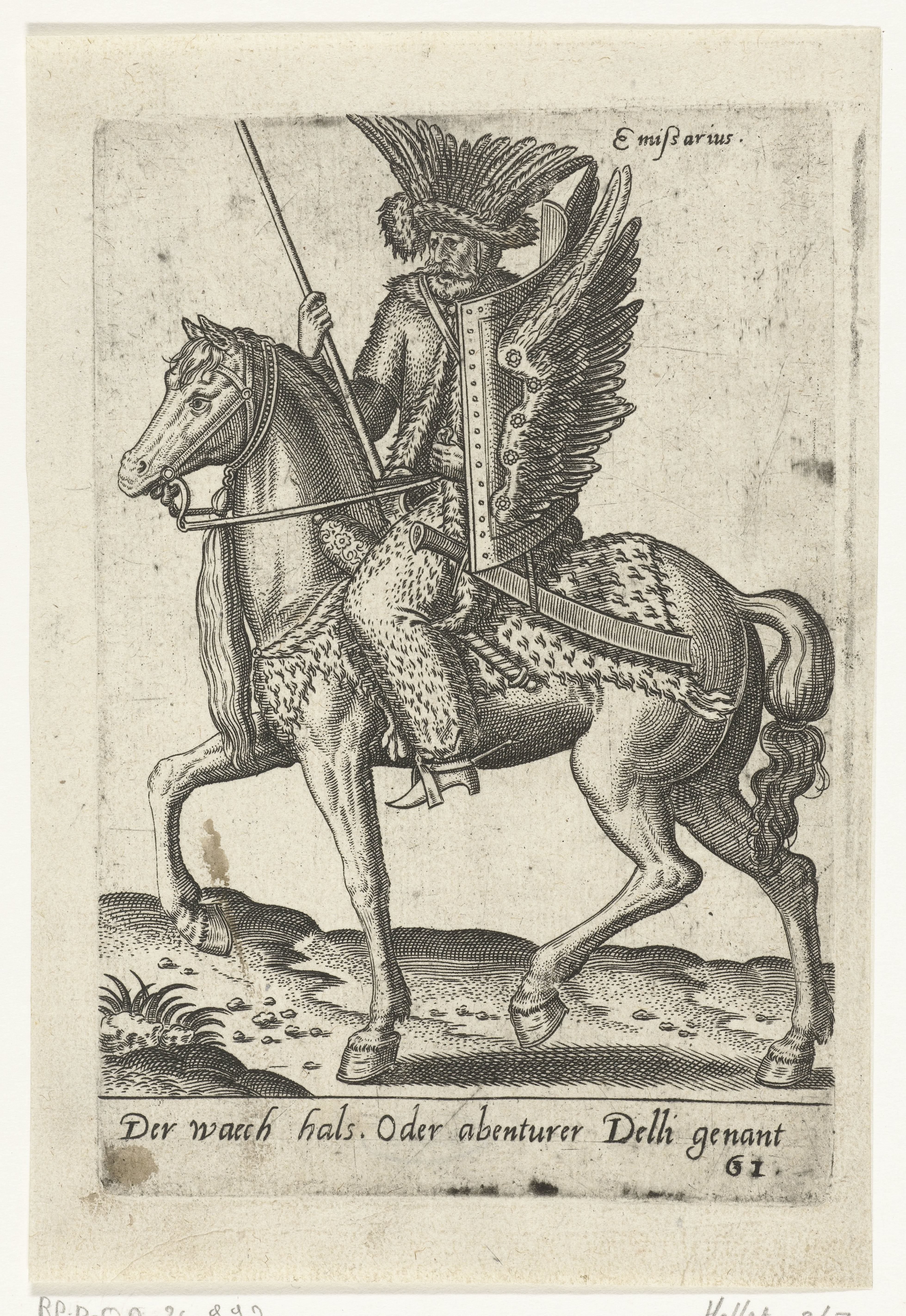 Avonturier te paard by Abraham de Bruyn