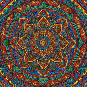 Awesome Colorful Mandala