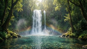Awesome Waterfall Forest