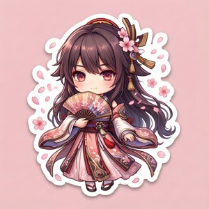 Ayaka Cherry Blossom Sticker