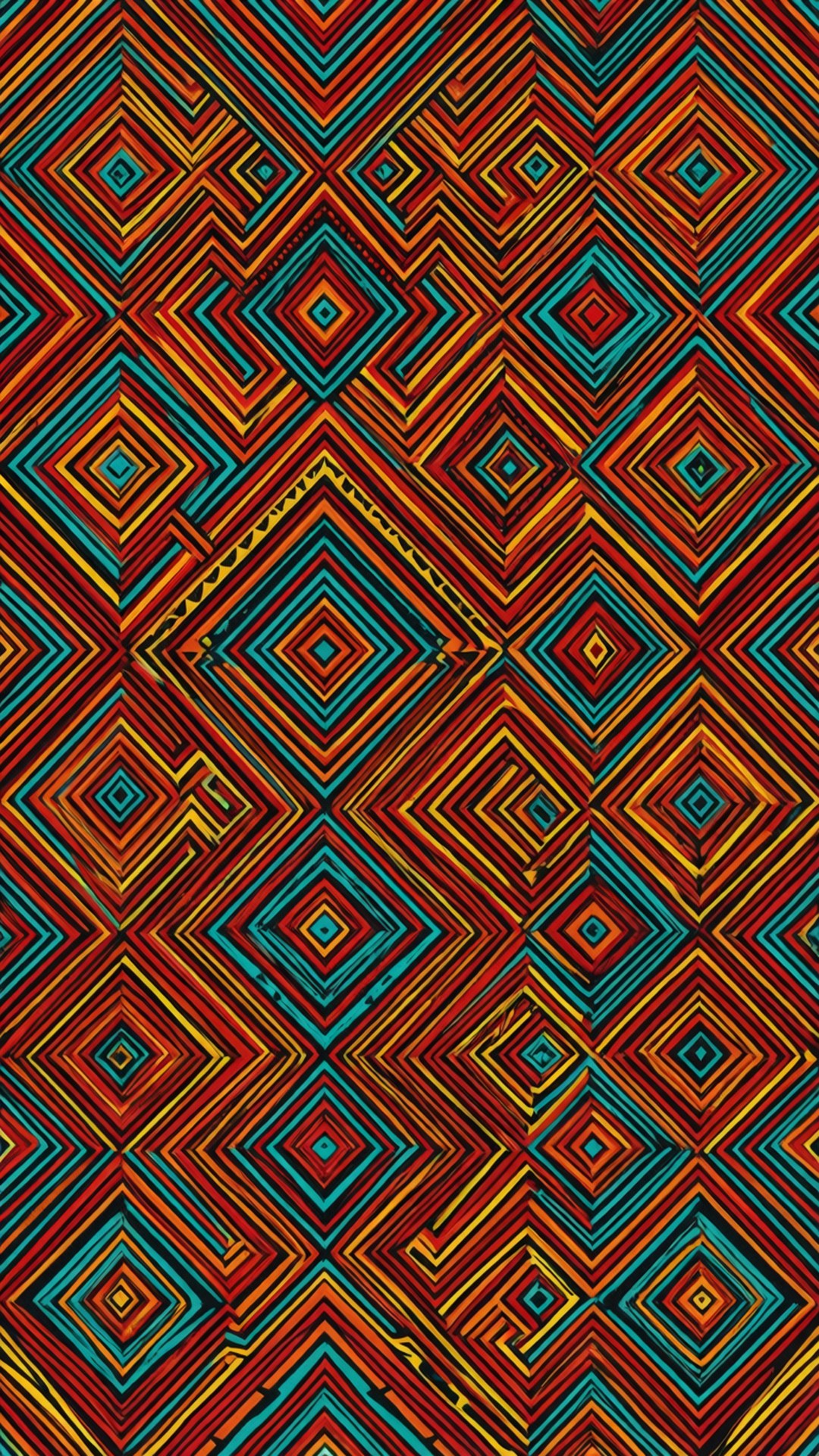 Aztec Geometric Rhythm by Wallpapers.art Studio