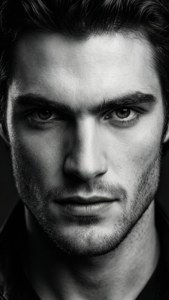 B&W Close-up Portrait