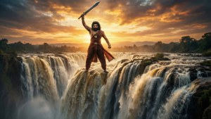 Baahubali at the Waterfall