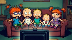 Babies Watching TV