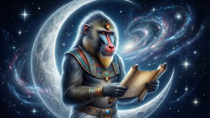 Baboon Thoth Cosmic