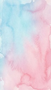 Baby Blue Powder Pink Watercolor