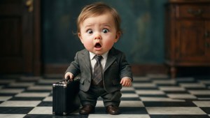 Baby Businessman Surprise