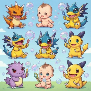 Baby Digimons Playtime