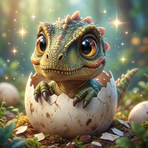 Baby Dinosaur Hatches