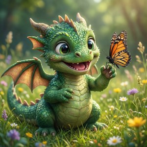 Baby Dragon Playtime