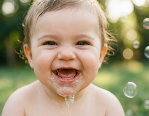 Baby Drool Laugh