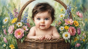 Baby Flower Basket