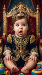Baby King on Throne
