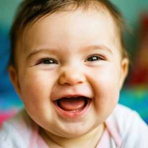 Baby Laughing Close-up