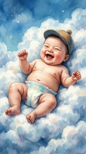 Baby on Cloud