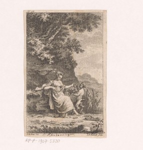 Bacchante en jonge faun