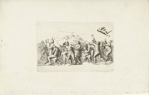 Bacchanten stoet met leeuwen