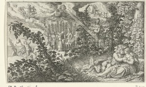 Bacchus en Ariadne als geliefden