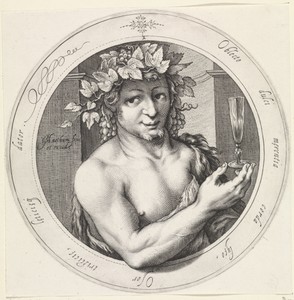 Bacchus met glas