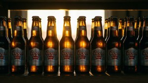 Backlit Bottle Row