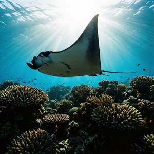 Backlit Stingray