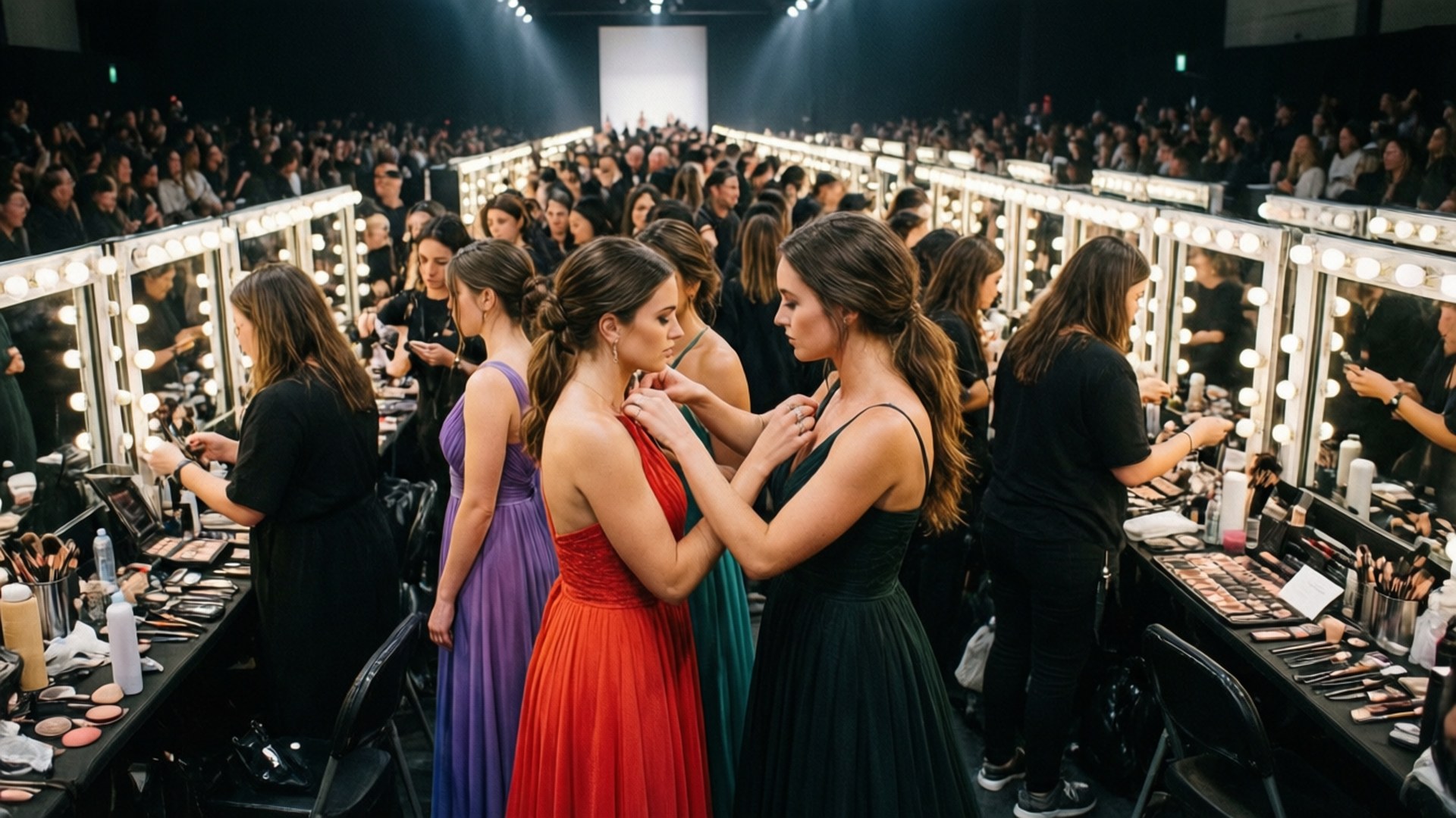Backstage Fashion Frenzy by Wallpapers.art Studio