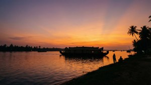 Backwater Sunset Silhouette