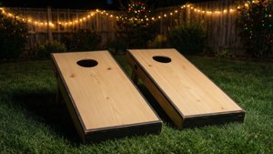 Backyard Cornhole Night