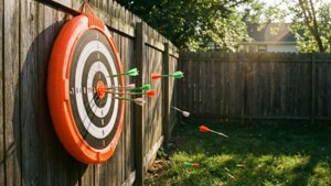 Backyard Nerf Target Practice