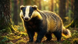 Badger in the Woods