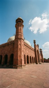 Badshahi Mosque Blue Sky
