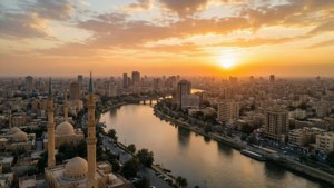 Baghdad Golden Sunset