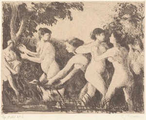 Baigneuses luttant (Bathers Wrestling)