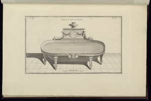 Baignoire vue de face à la Dauphine