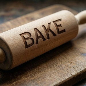 BAKE Engraved Rolling Pin