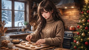 Baking Christmas Cookies