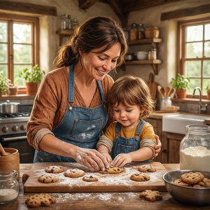 Baking Cookies Together