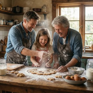 Baking Cookies Together