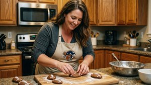 Baking Football Mom