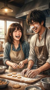 Baking with Tomoya