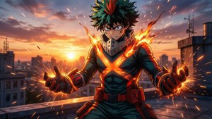 Bakugou at Sunset