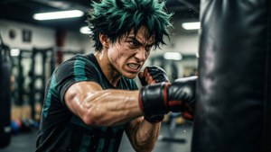 Bakugou Training Hard