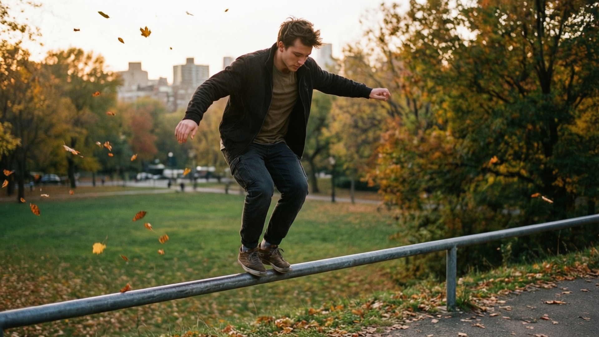 Balance in the Park by Wallpapers.art Studio