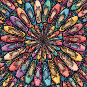 Ballet Shoe Mandala