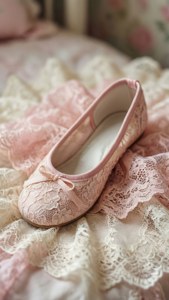 Ballet Shoe on Lace