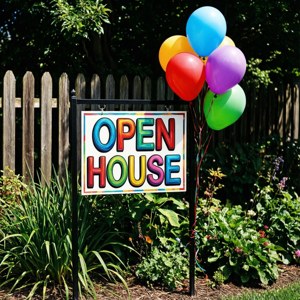 Balloon Open House Sign